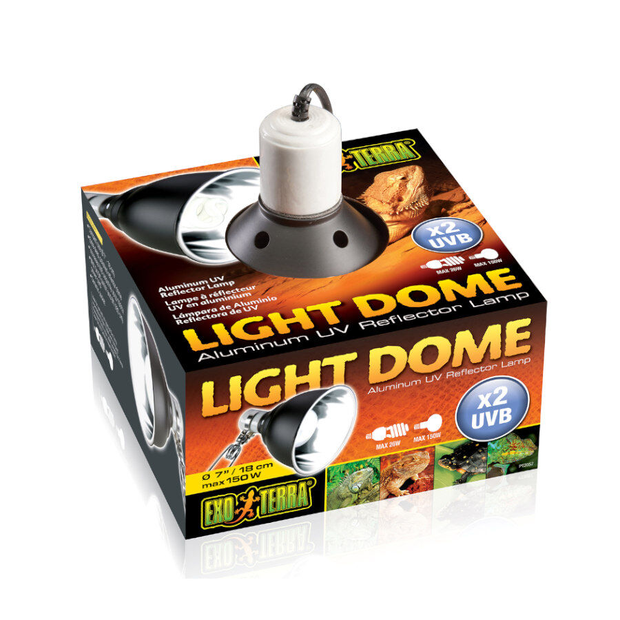 Exo Terra Light Dome Portal&aacute;mparas de Aluminio Reflectante de UV, , large Imagen numero 1